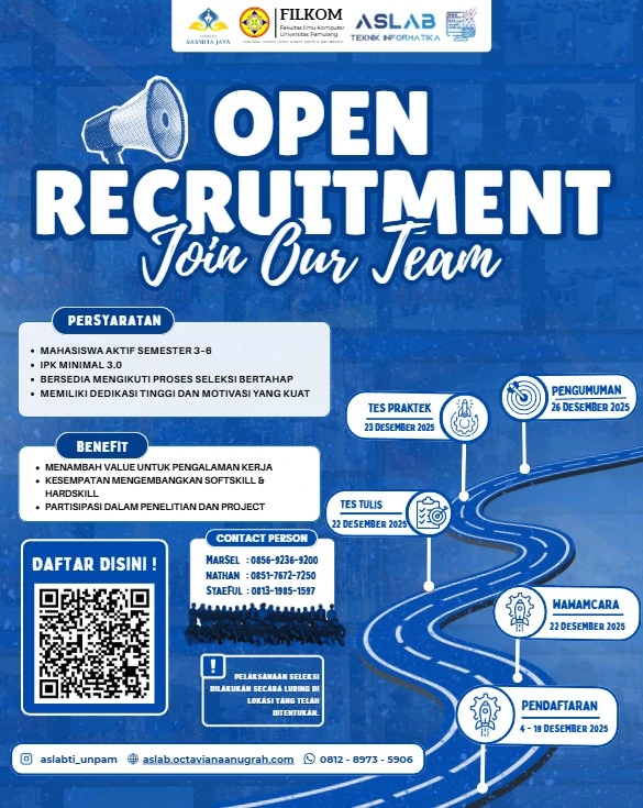 Open Recruitment Asisten Laboratorium 2025 – 2026